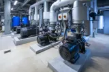Water pumps in a large industrial plant 