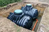 Underground rainwater storage tanks